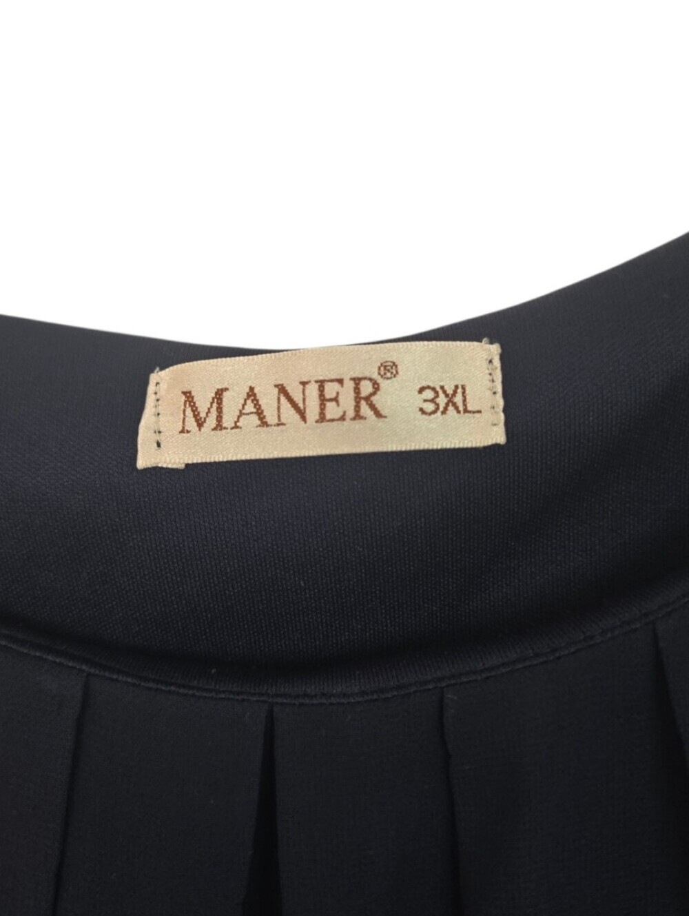 💙 MANER Navy Beaded Strap Chiffon Tank Top Plus Size 3XL - Picture 6 of 6
